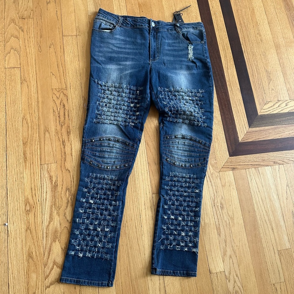 Krome New York skinny fit, stretch jeans
